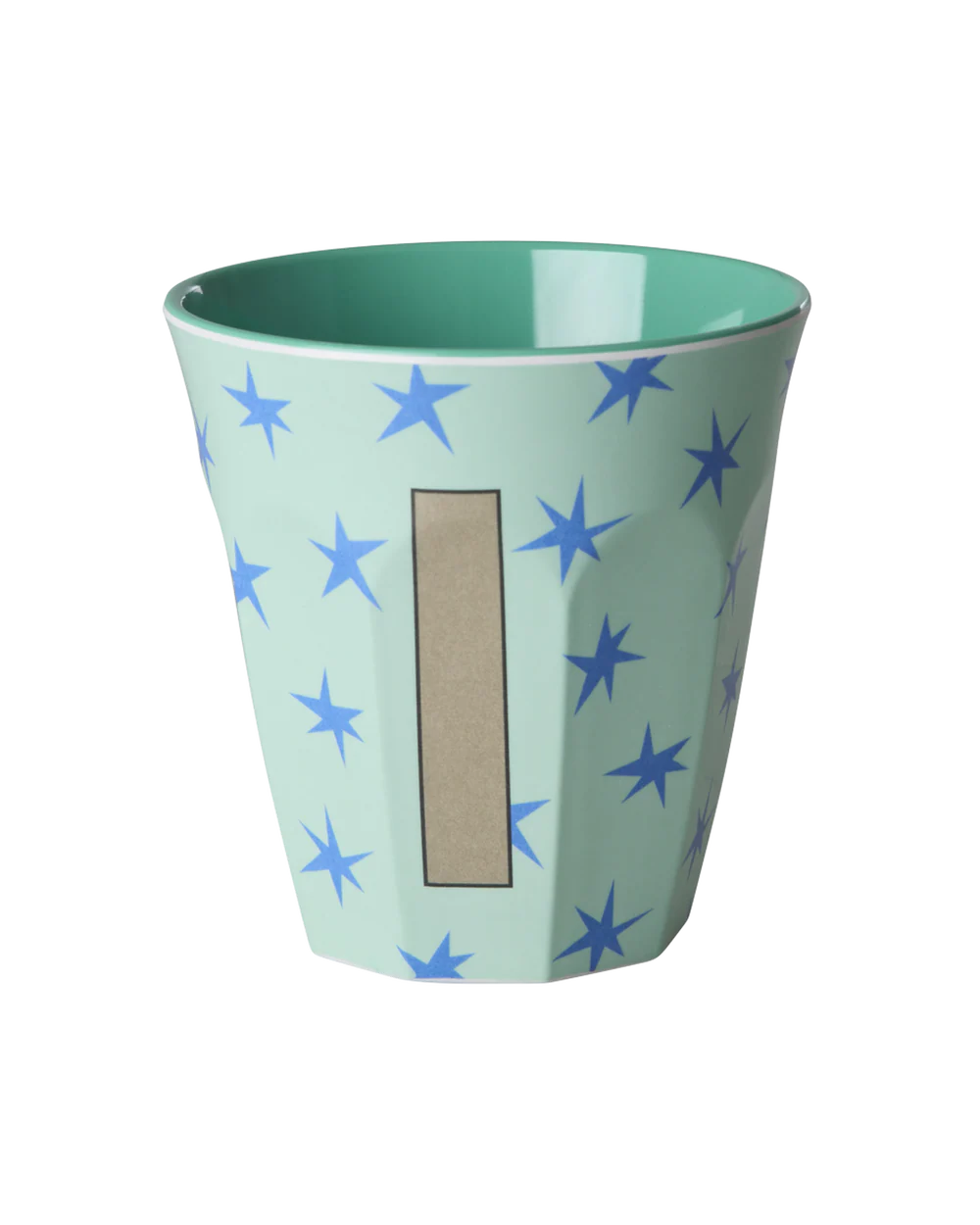 Melamine Becher verschiedene Buchstaben Sterne