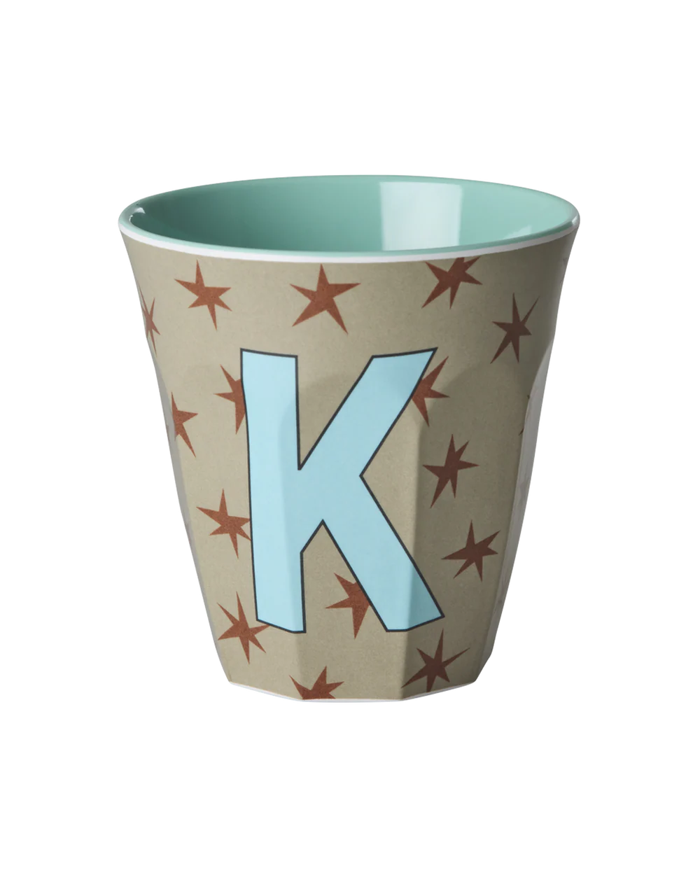 Melamine Becher verschiedene Buchstaben Sterne