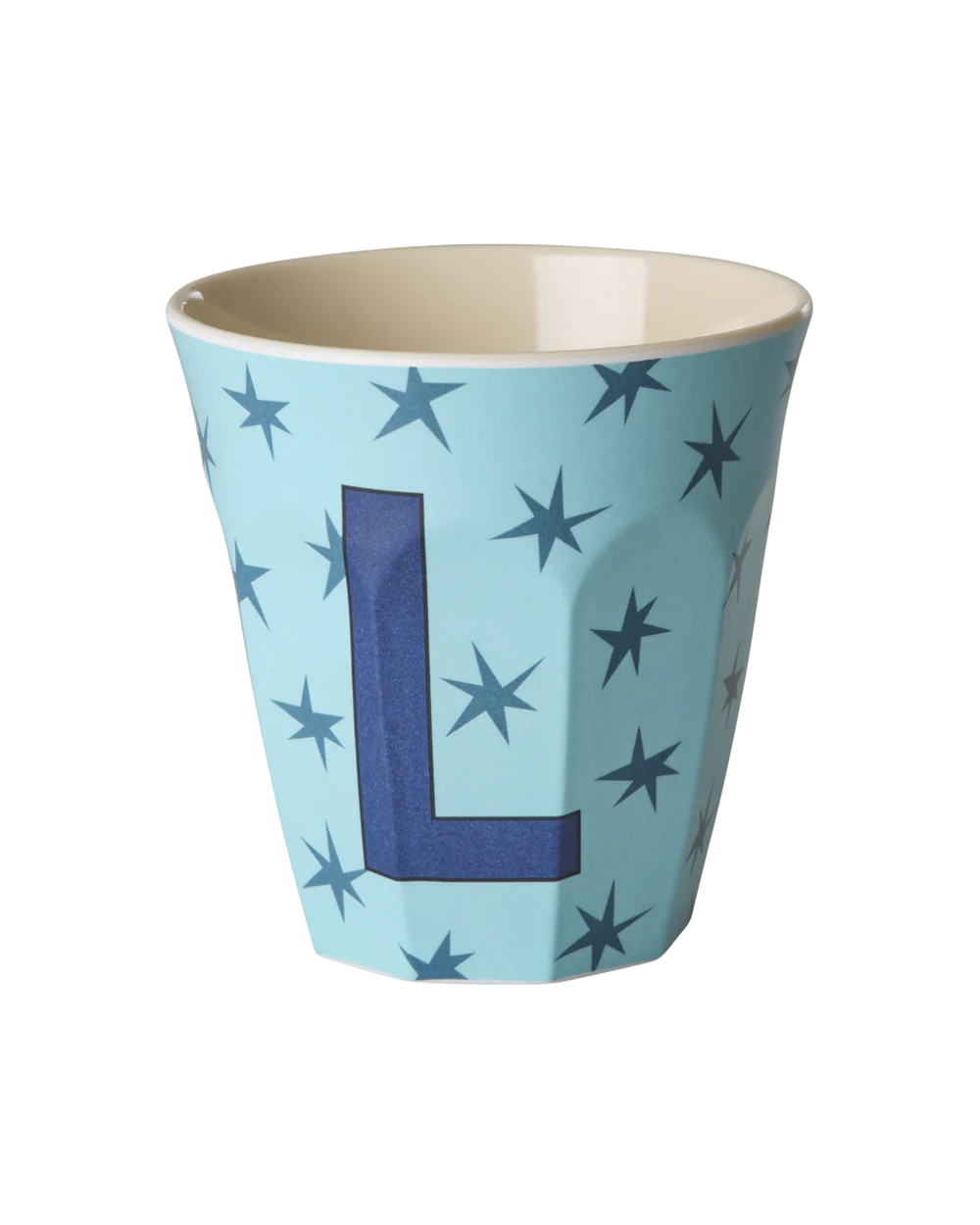 Melamine Becher verschiedene Buchstaben Sterne