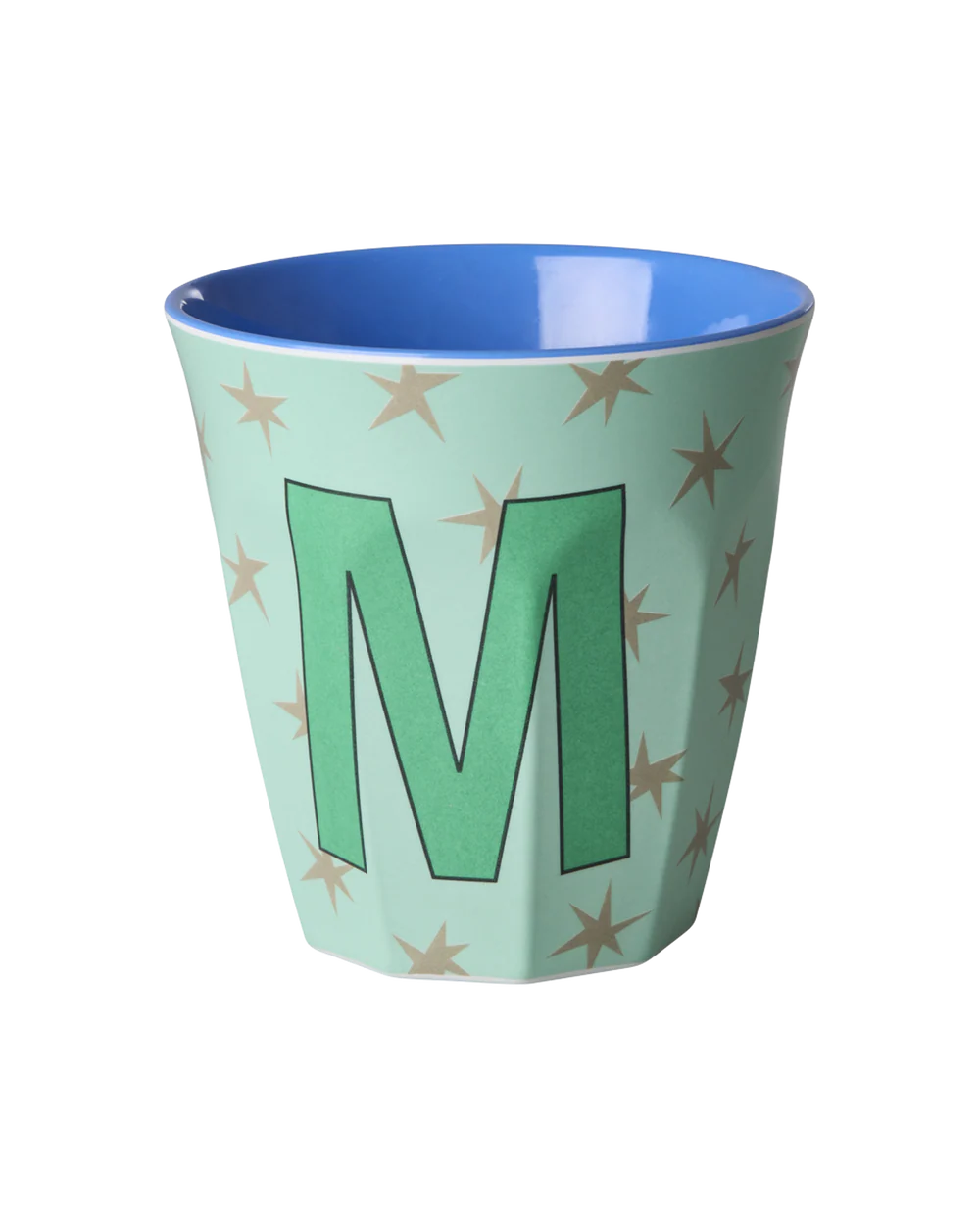 Melamine Becher verschiedene Buchstaben Sterne
