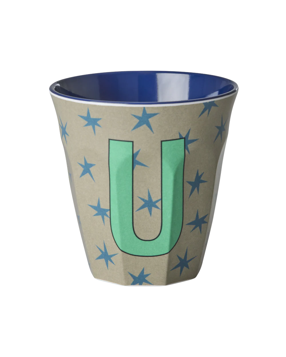 Melamine Becher verschiedene Buchstaben Sterne