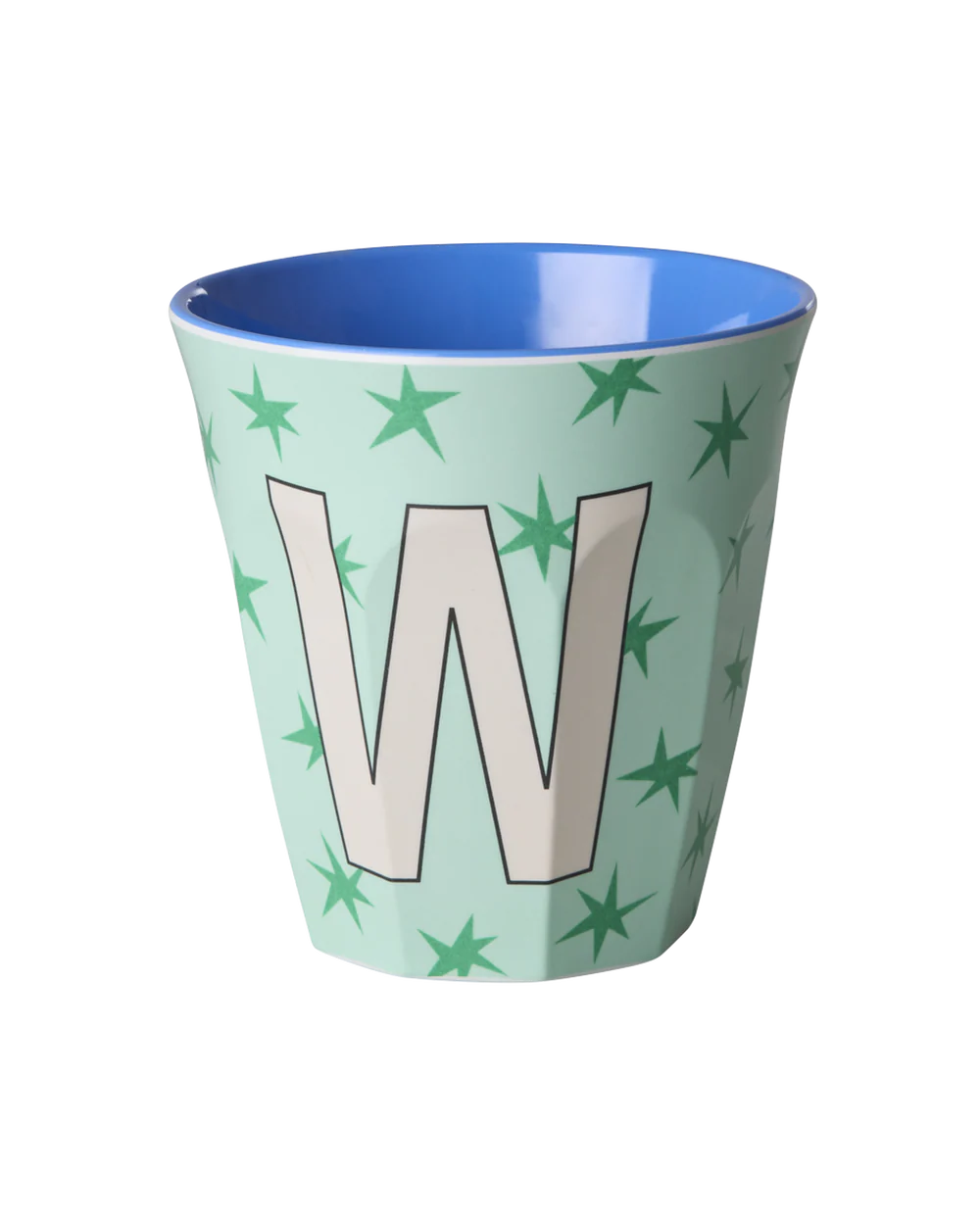 Melamine Becher verschiedene Buchstaben Sterne