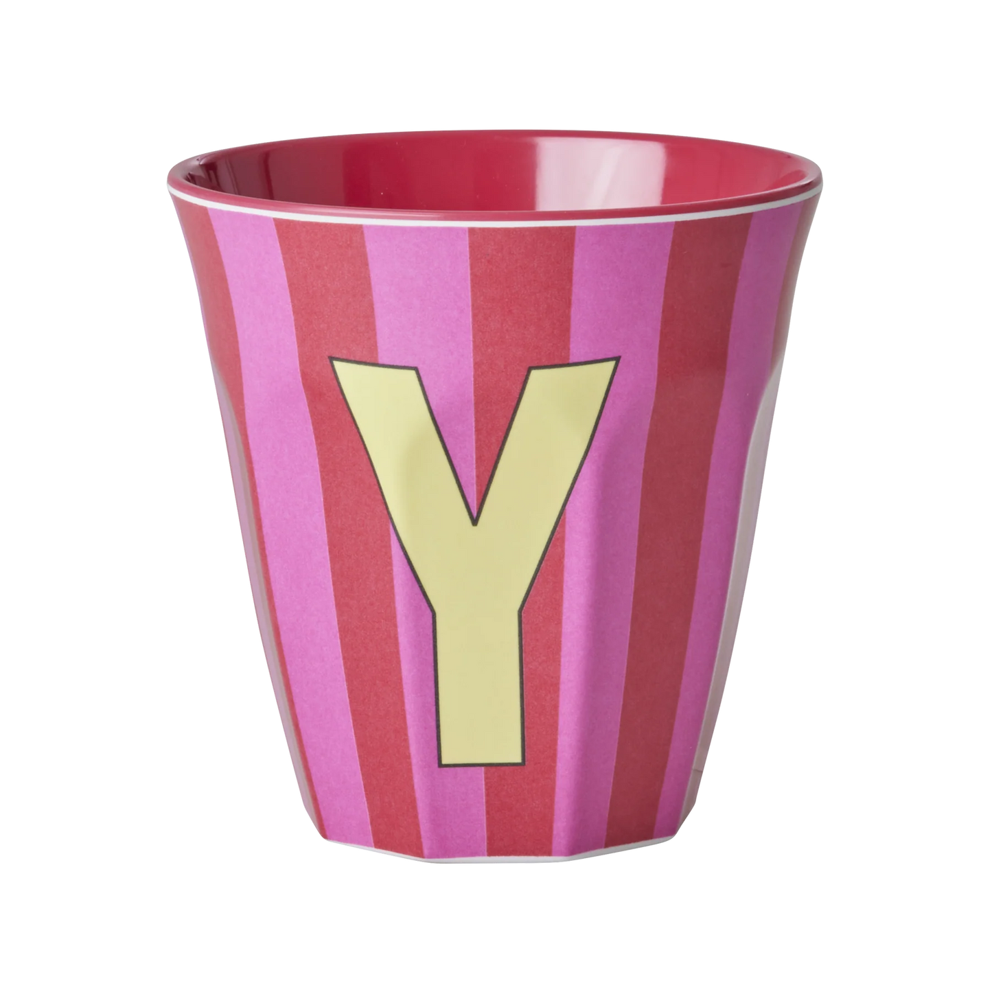 Melamine Becher verschiedene Buchstaben Streifen