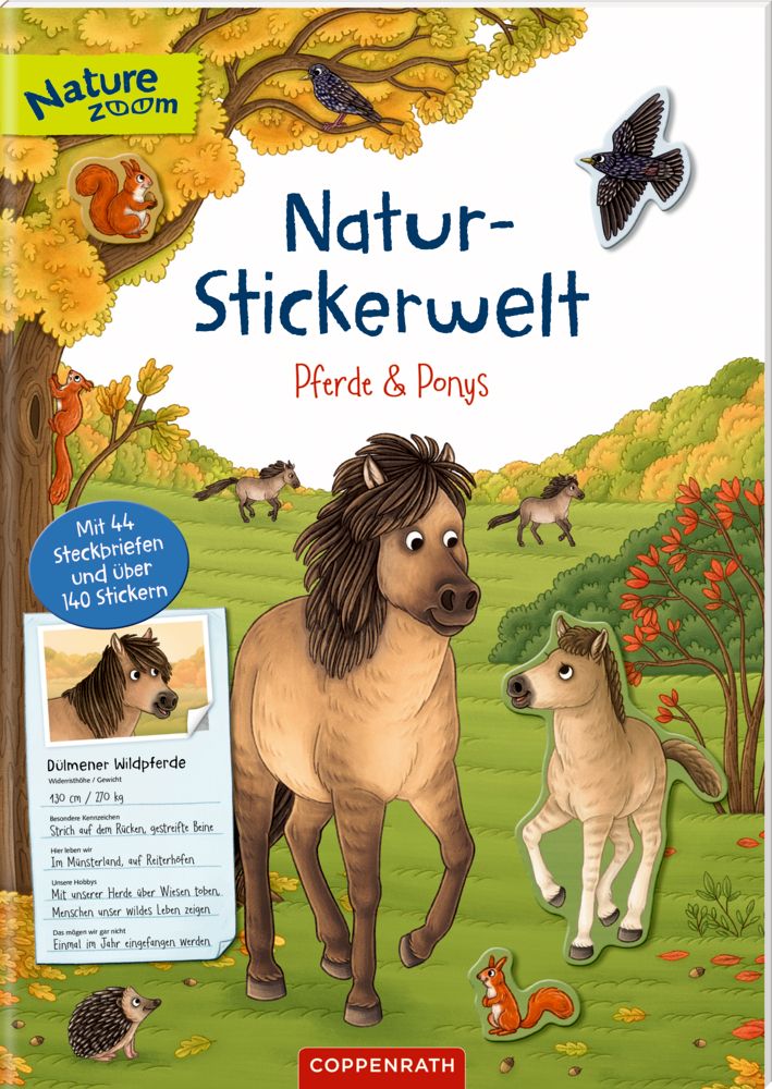 Natur-Stickerwelt: Pferde und Ponys