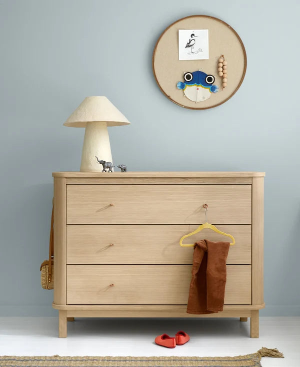 Wood Kommode, 3 Schubladen, Eiche