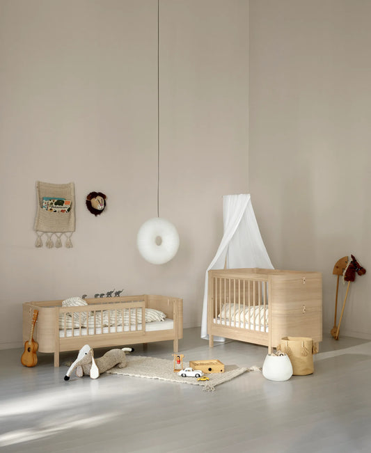 Wood Mini+ Geschwisterset, Eiche (Ergänzung für Mini+ Babybett inkl. Umbauset Juniorbett)