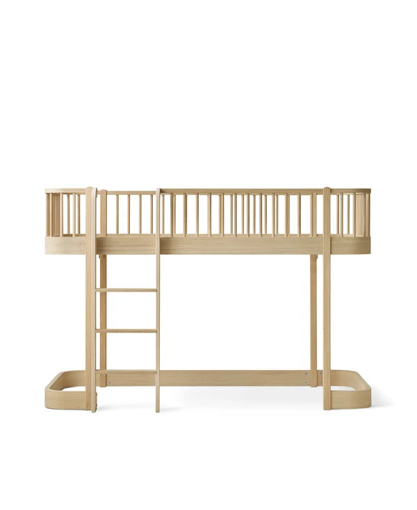 Wood Original halbhohes Hochbett, Eiche