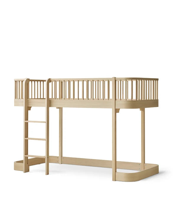 Wood Original halbhohes Hochbett, Eiche