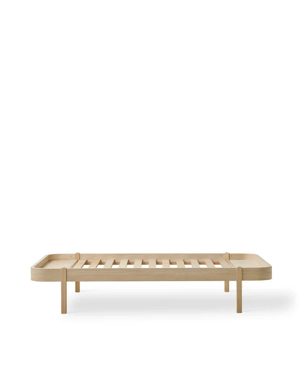 Lounger Bett, 120x200 cm, Eiche