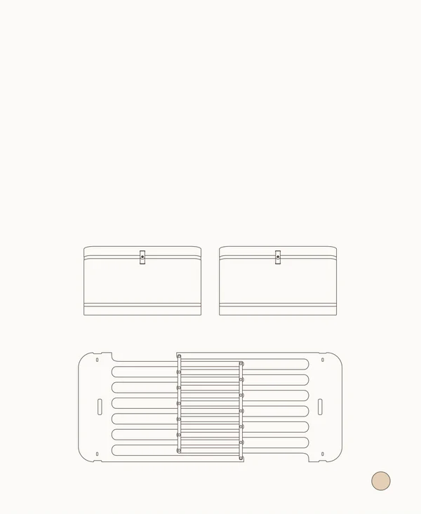 Wood Mini+ Geschwisterset, Eiche (Ergänzung für Mini+ Babybett inkl. Umbauset Juniorbett)