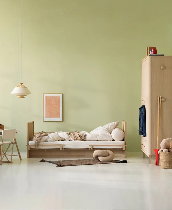 Camp Novel Babybett/Bett, 60x120/120x200 cm, Eiche