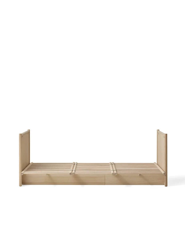 Camp Novel Babybett/Bett, 60x120/120x200 cm, Eiche