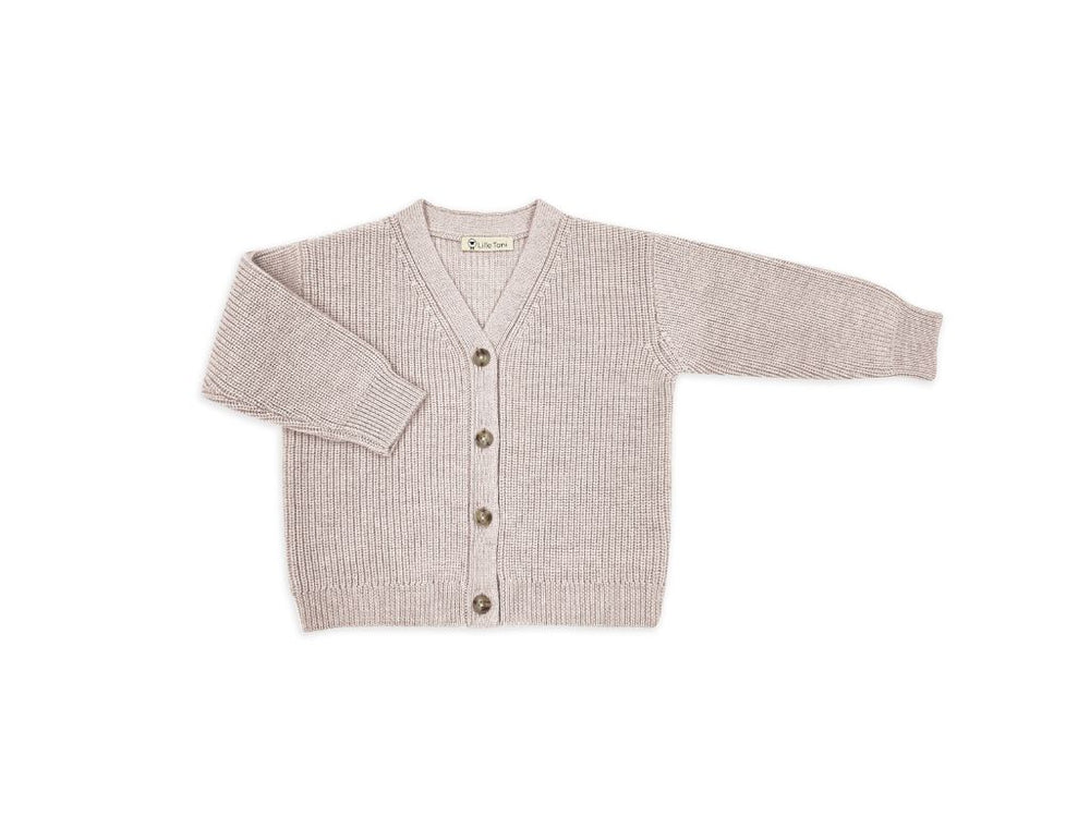 Cardigan Pauli 100% Merinowolle Rosewood