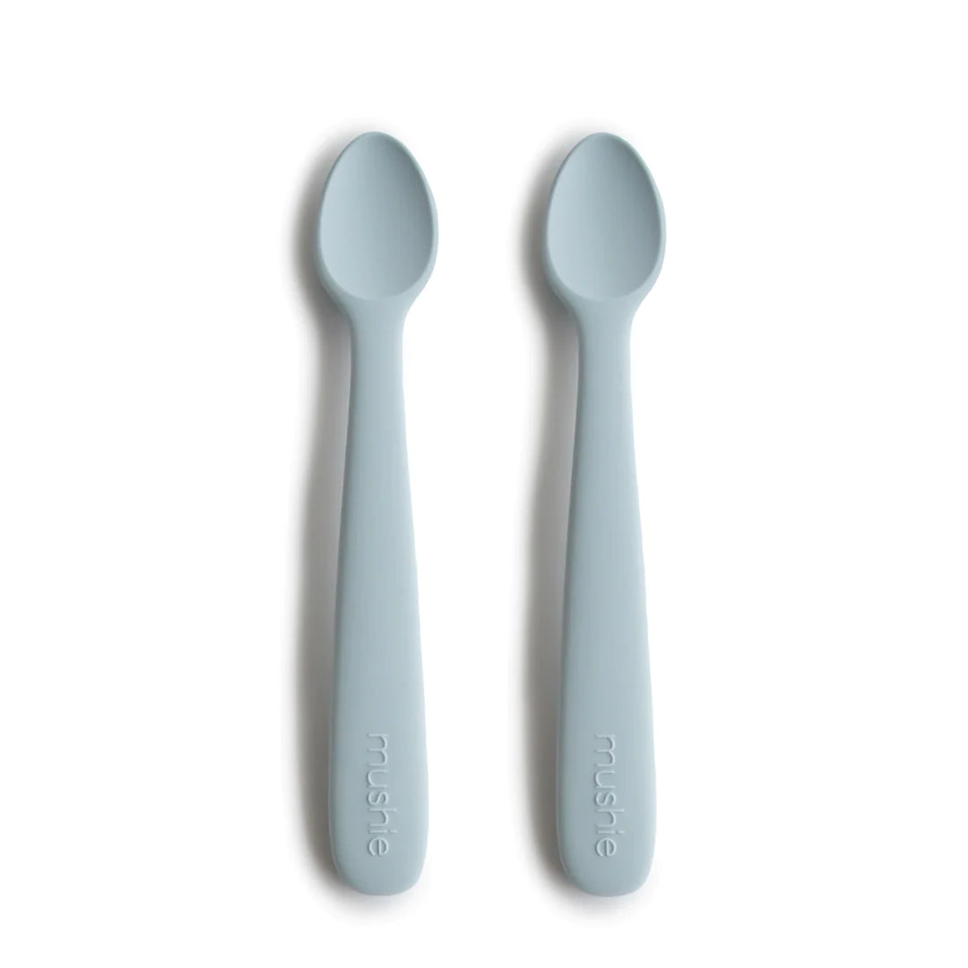 Mushie Silicone Baby Feeding Spoon -Powder Blue