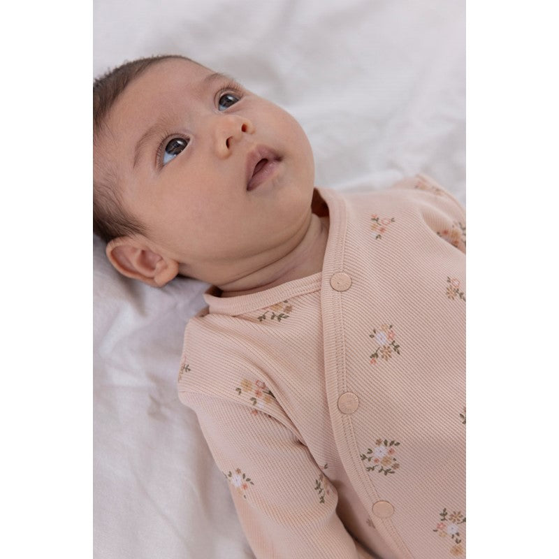 Anzug Klapfuß AOP Flowers Rosa