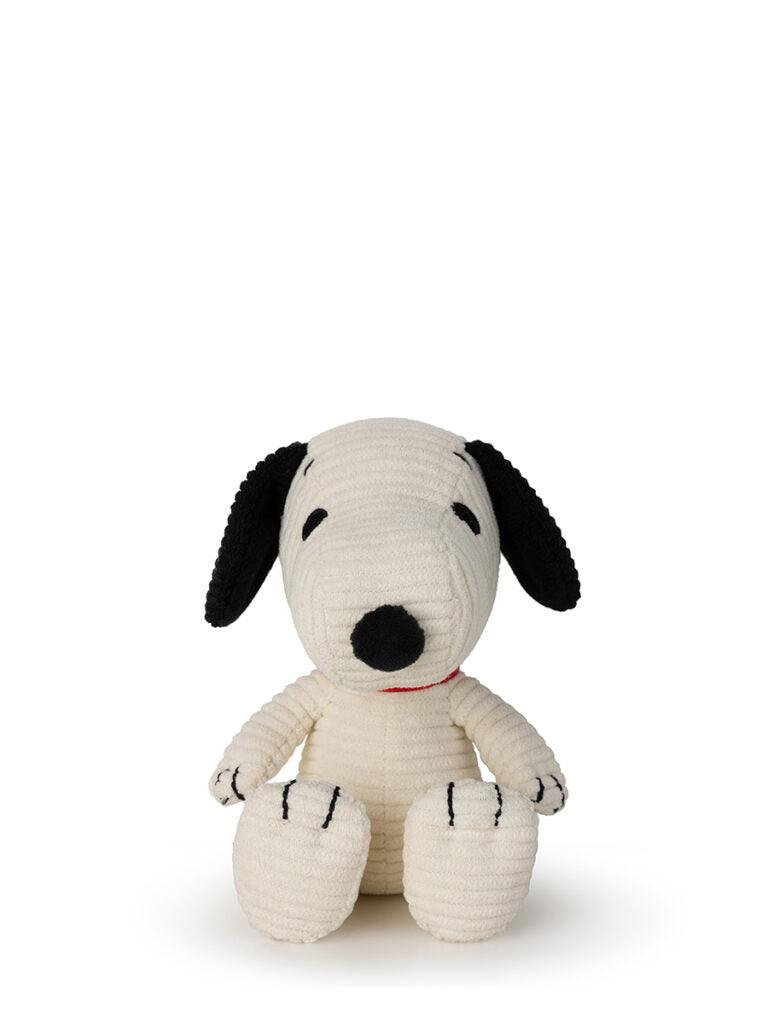Snoopy Sitting Corduroy Cream - 12cm - 5"