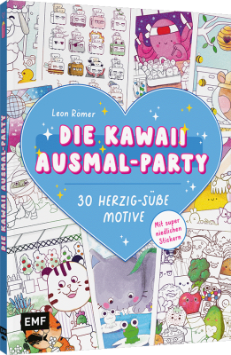 Die Kawaii-Ausmal-Party – 30 herzig-süße Motive ausmalen
