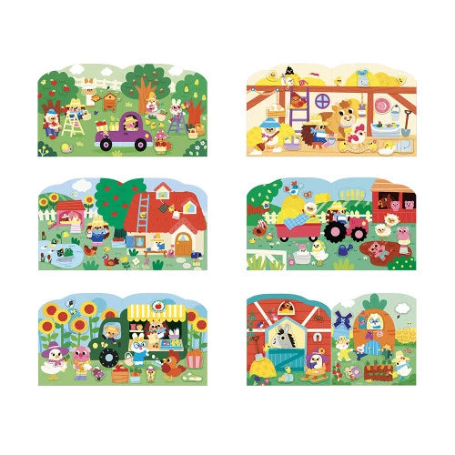 Bauernhof-Aufkleber- und Dekorationsbuch