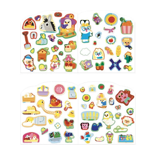 Bauernhof-Aufkleber- und Dekorationsbuch