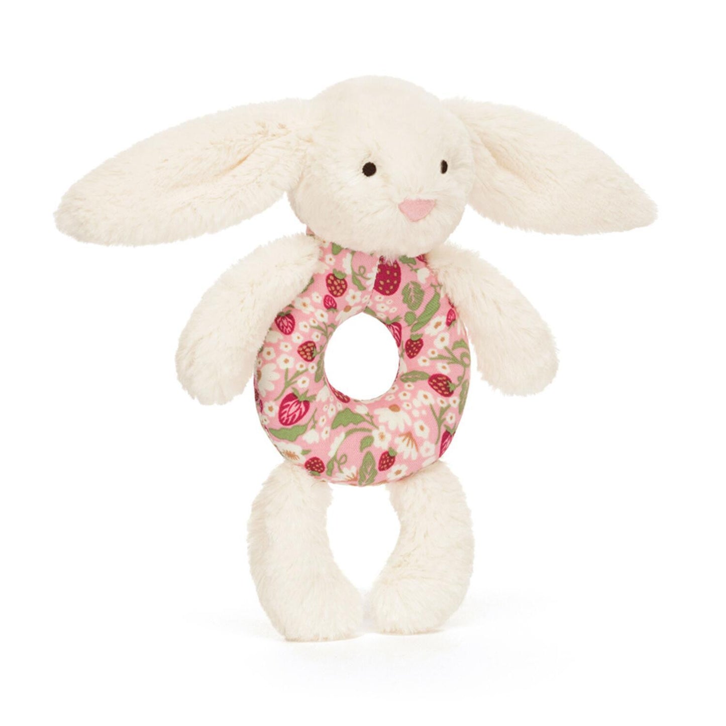 Blossom Cream Bunny `Berry` Ring Rattle