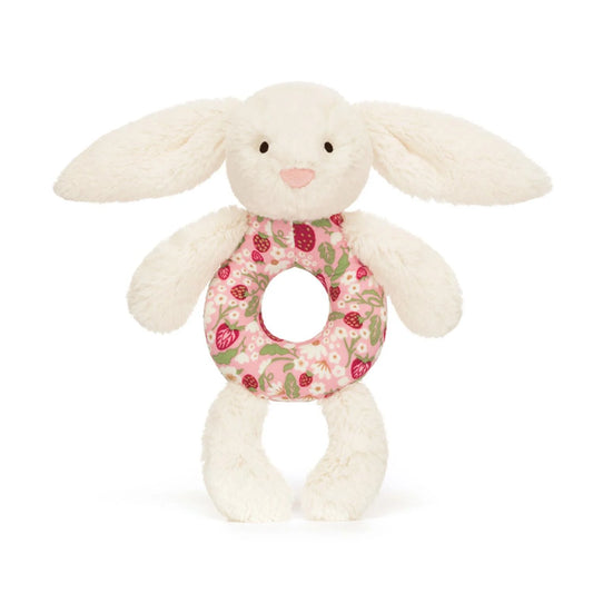 Blossom Cream Bunny `Berry` Ring Rattle