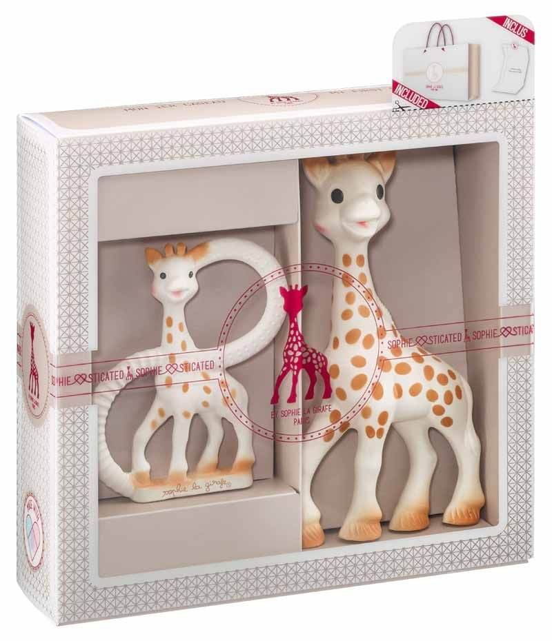 Sophiesticated Willkommensgruß Set Nr. 1 / 1 Sophie la girafe® mit 1 Beißring