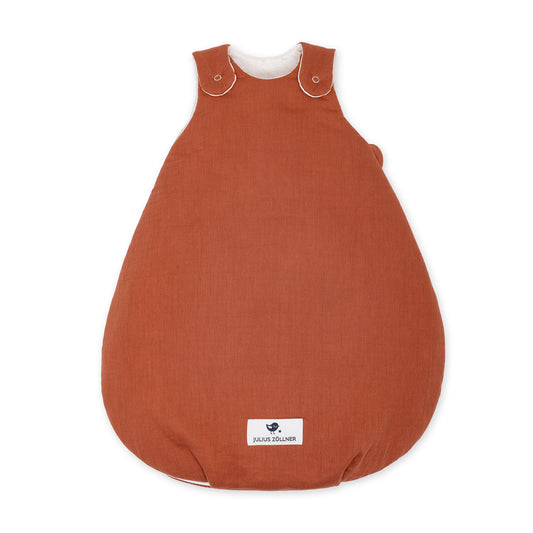 Koon - Babyschlafsack aus Baumwollmusselin, Rust 74/80