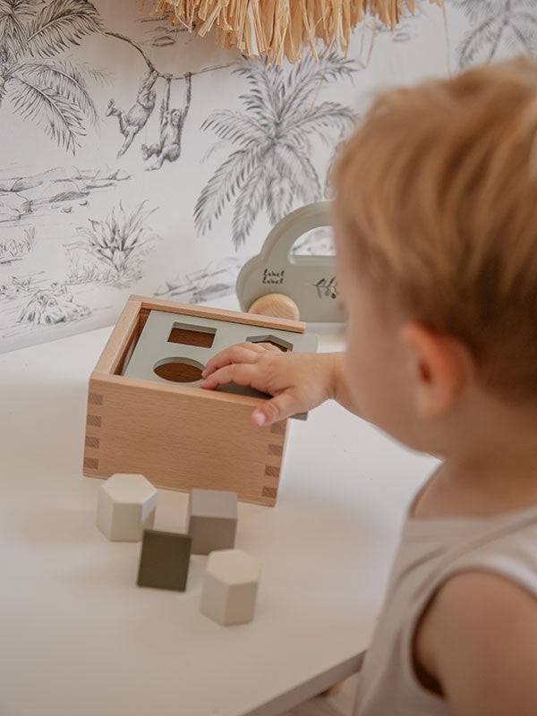 Shape sorting Box - Olive Green