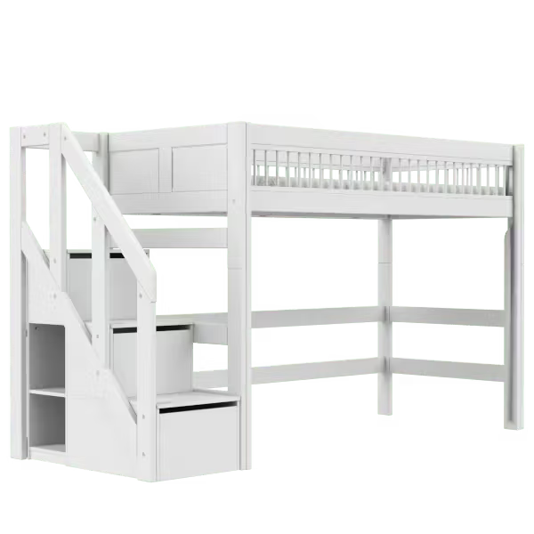 Mittelhochbett mit Treppe - Breeze