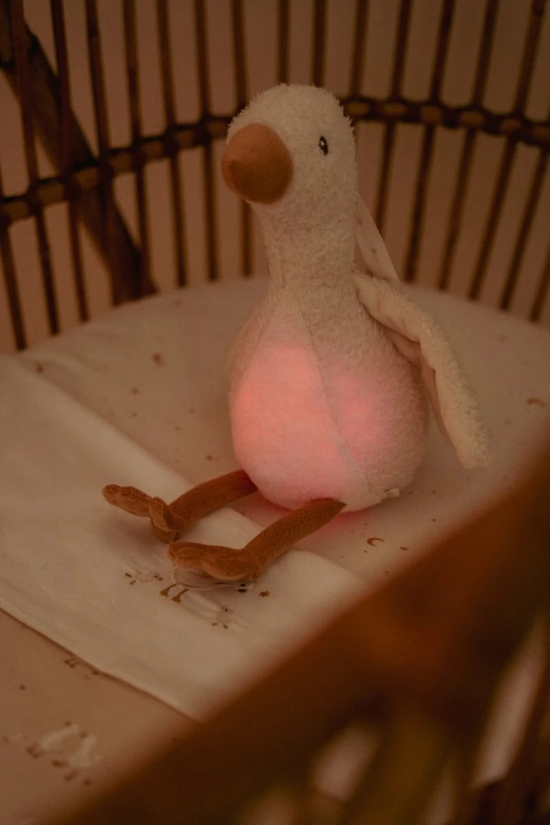 Kuschel Gans mit Nachtlicht - Licht & Sound