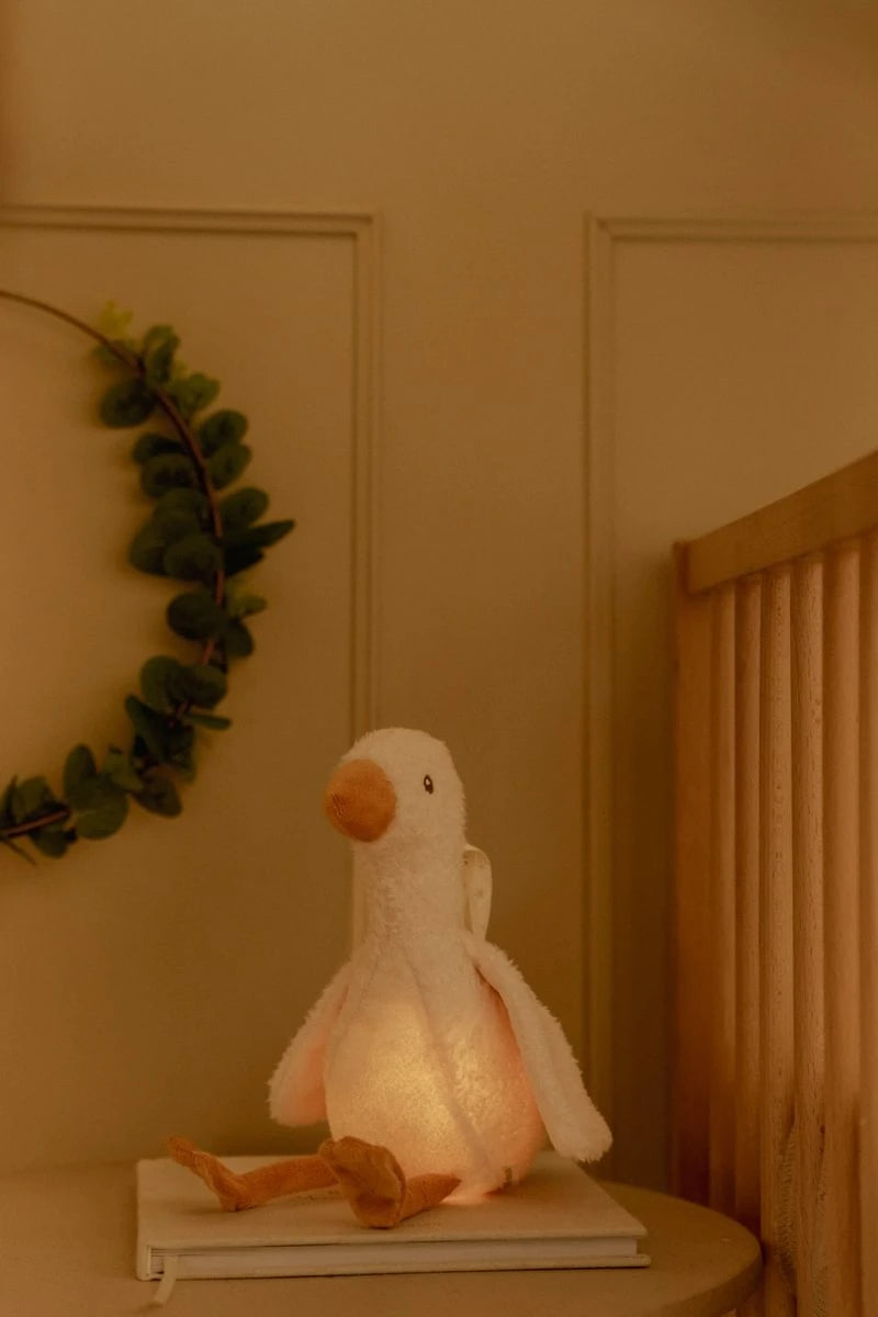 Kuschel Gans mit Nachtlicht - Licht & Sound