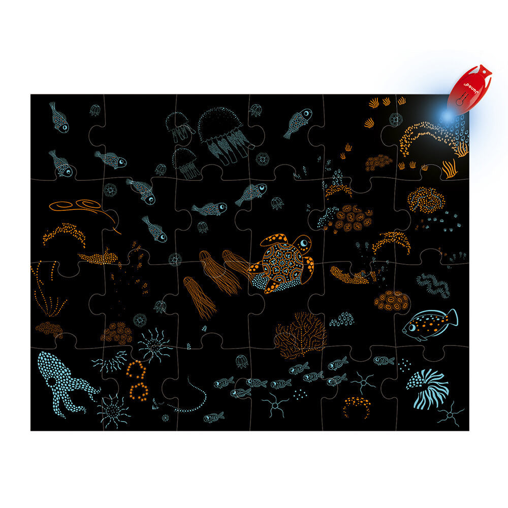 Puzzle Ocean mit Schwarzlicht-Effekt