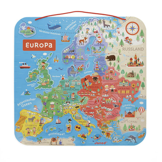 Magnetisches Land-Puzzle "Europa"