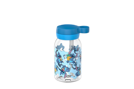 Trinkflasche mit Trinkhalm 450 ml Stitch