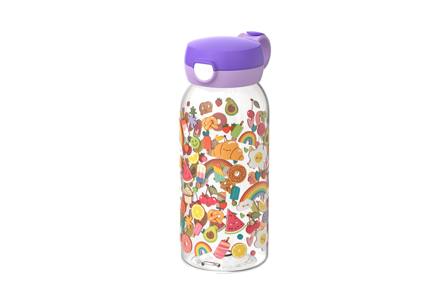 Trinkflasche mit Klappdeckel campus 600 ml Food Fest
