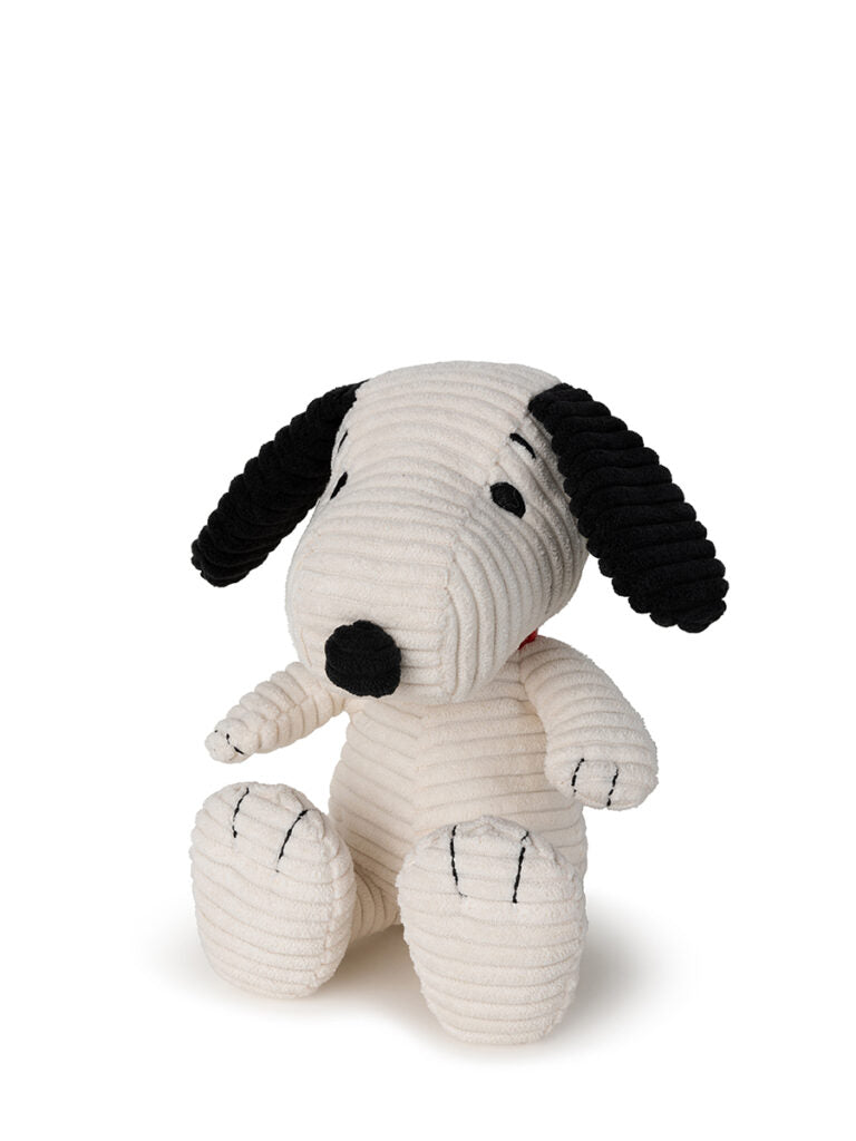 Snoopy Sitting Corduroy Cream - 19cm - 7,5"