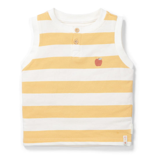 Top Sunny Yellow Stripes