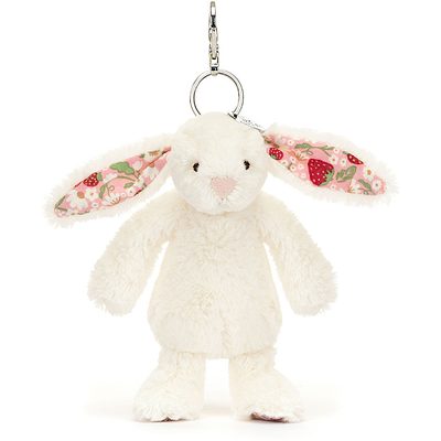 Blossom Cream Bunny 'Berry' Bag Charm