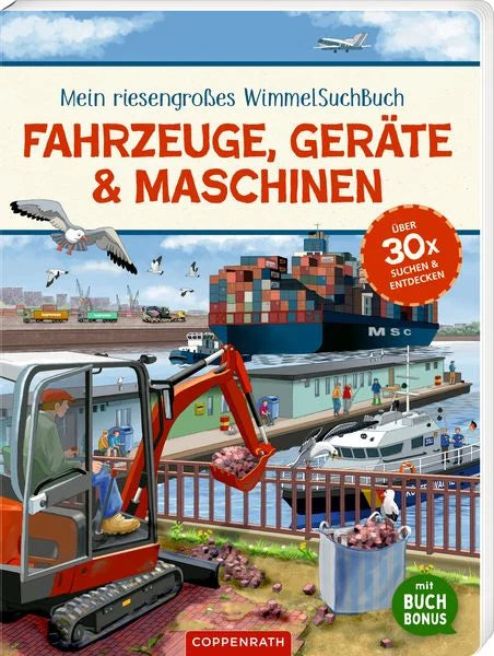 WimmelSuchBuch: Fahrzeuge, Geräte & Maschinen