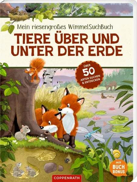 WimmelSuchBuch: Tiere über und unter der Erde