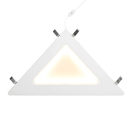 Eckablage mit LED-Licht / weiß
