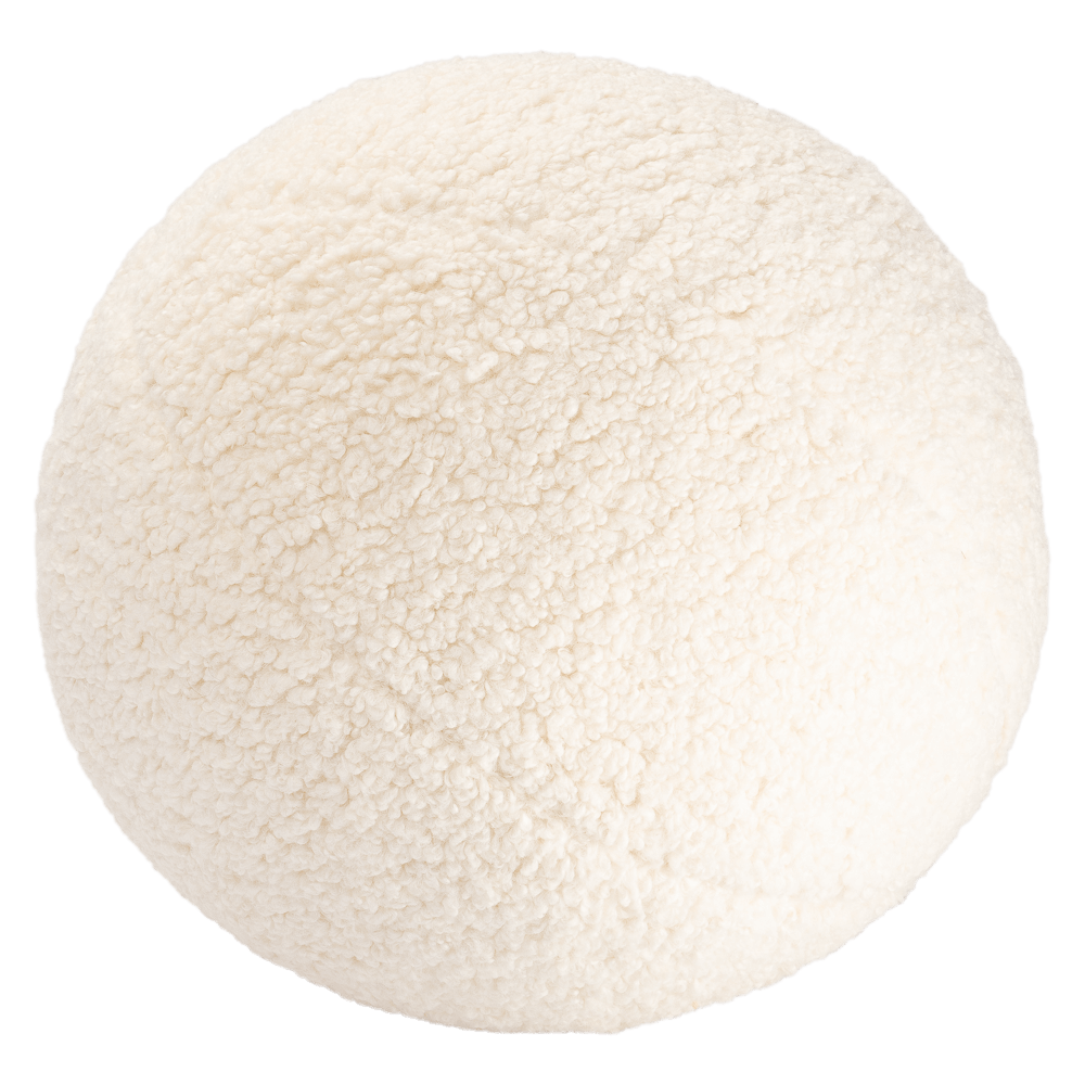 Cream White Ball Cushion