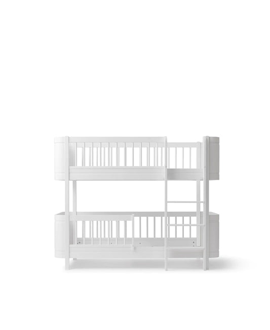 Mini+ halbhohes Etagenbett, 68x162 cm, weiß