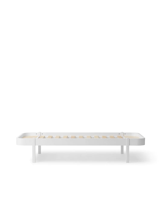 Lounger Bett, 90x200 cm, weiß