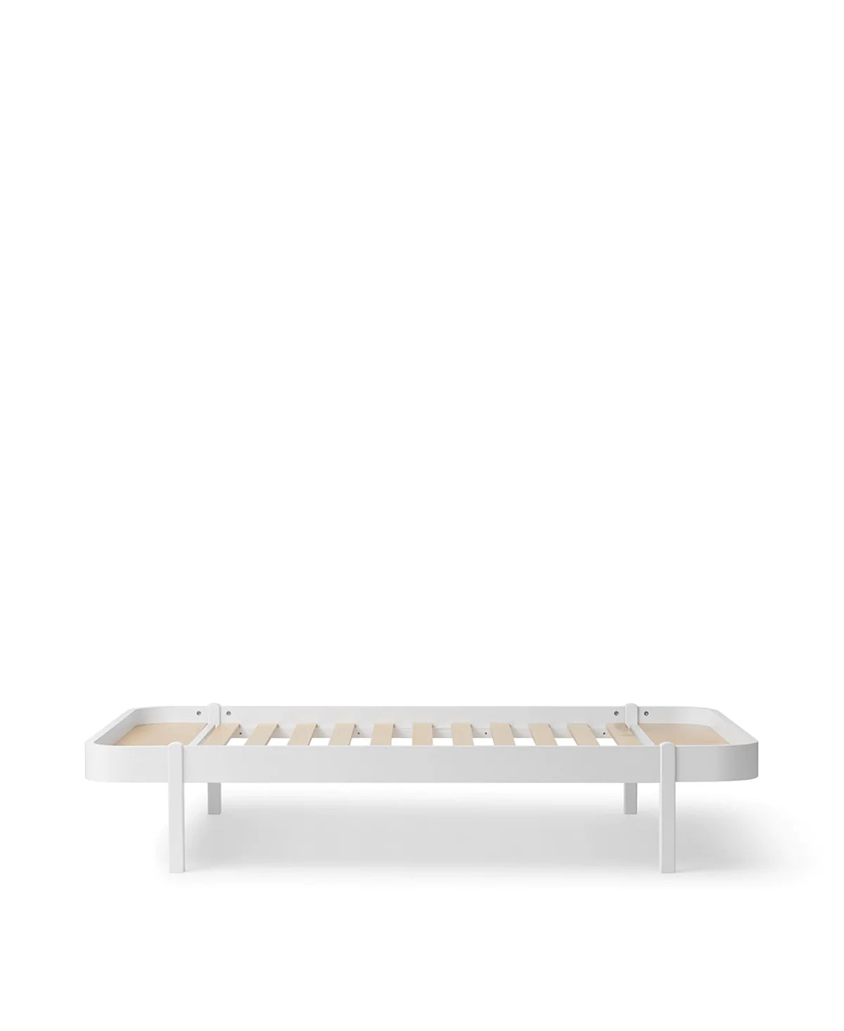 Lounger Bett, 120x200 cm, weiß