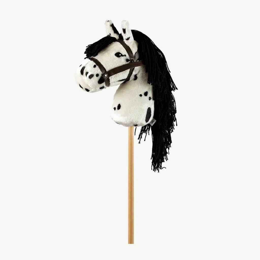Hobby Horse Steckenpferd - Weiß gefleckt