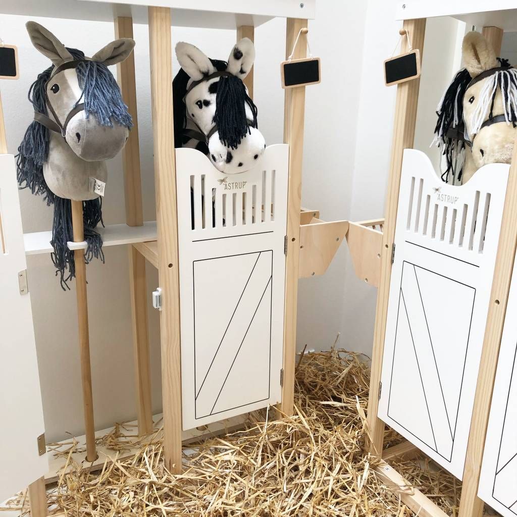 Hobby Horse Steckenpferd - Weiß gefleckt