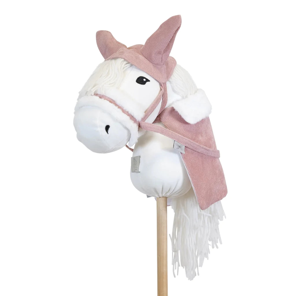Hobby Horse Blanket And Bonnet – Dusty Rose